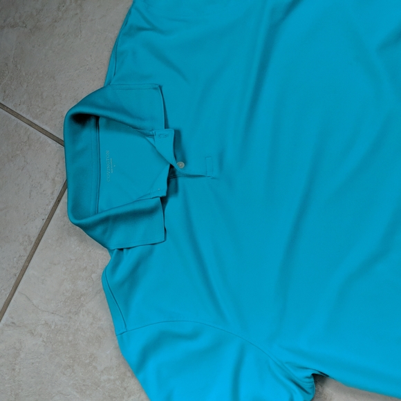 Men's large teal aqua polo shirt - Picture 2 of 5